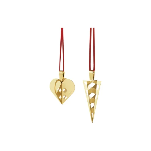 Georg Jensen 2025 Juleornamentsæt 2 stk., guld