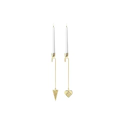 Georg Jensen 2025 Lysholder Sæt Hjerte & Kræmmerhus,