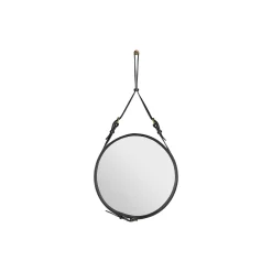 GUBI Adnet Circular Wall Mirror, black