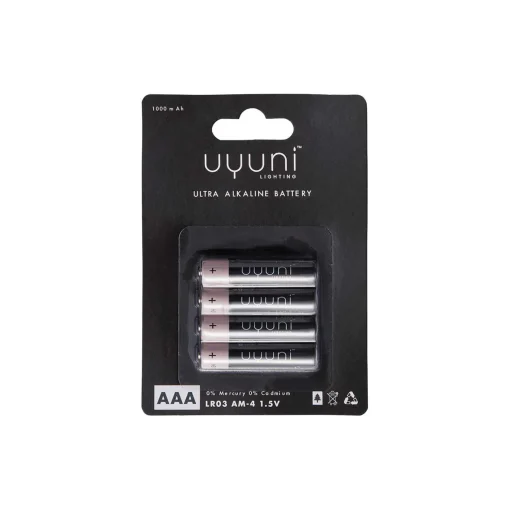 Uyuni Lighting Alkaline Batteries AAA 4 pcs