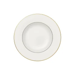 Villeroy & Boch Anmut Gold Dyb Tallerken Ø 24 cm, hvid/guld