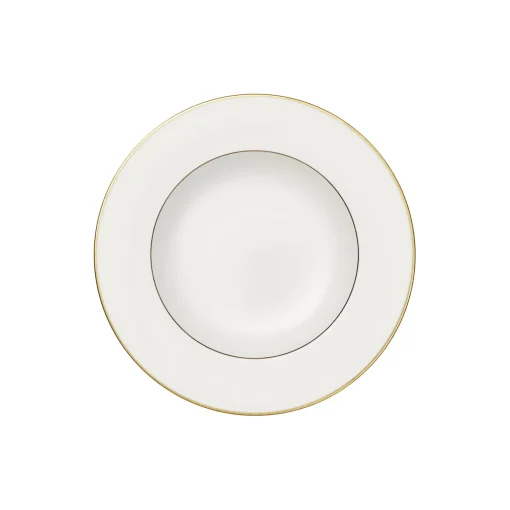 Villeroy & Boch Anmut Gold Dyb Tallerken Ø 24 cm, hvid/guld