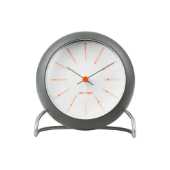 Arne Jacobsen Clocks Bankers Bordur, mørk grå