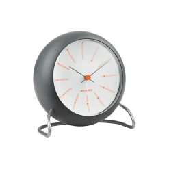 Arne Jacobsen Clocks Bankers Bordur, mørk grå