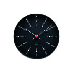 Arne Jacobsen Clocks Bankers vægur, sort