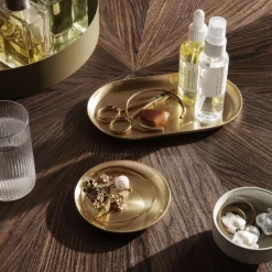 Ferm Living Basho Tray Round, brass