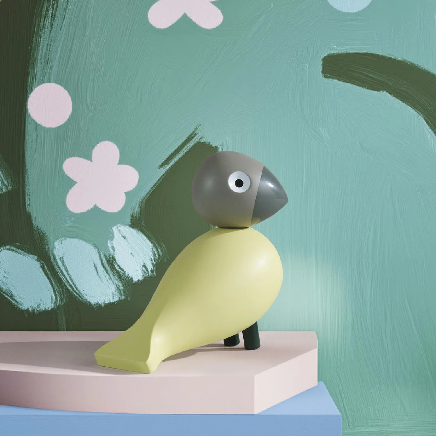 Kay Bojesen Denmark Bella Year Bird 2025, creme/grå