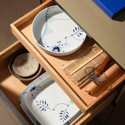 Royal Copenhagen Blå Mega Riflet ovnfast fad 27 cm