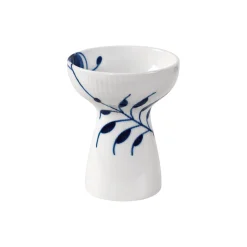 Royal Copenhagen Blå Mega Riflet vase 11 cm