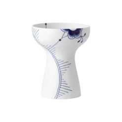 Royal Copenhagen Blå Mega Riflet vase 19 cm