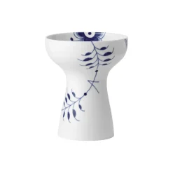 Royal Copenhagen Blå Mega Riflet vase 19 cm