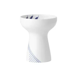 Royal Copenhagen Blå Mega Riflet vase 15 cm