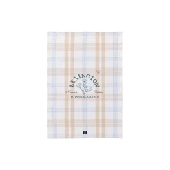 Lexington Botanical Checked Organic Cotton Kitchen Towel,
