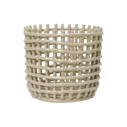 Ferm Living Ceramic Basket Large, cashmere