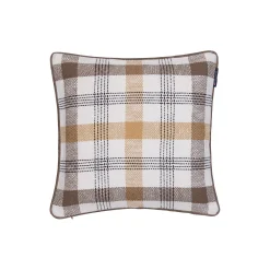Lexington Checked Pillow Cover, olive/oat