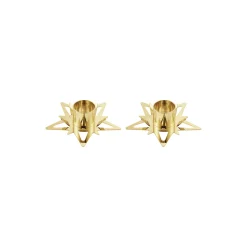 Georg Jensen Classic Christmas stjernelyseholder til kertelys 2 stk