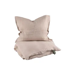Børn Sebra 2-delt musselin babysengetøj, seabreeze beige