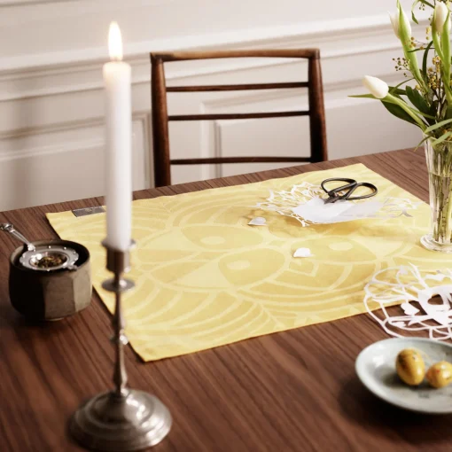 Georg Jensen Damask EASTER RUSTIC dækkeserviet, yellow