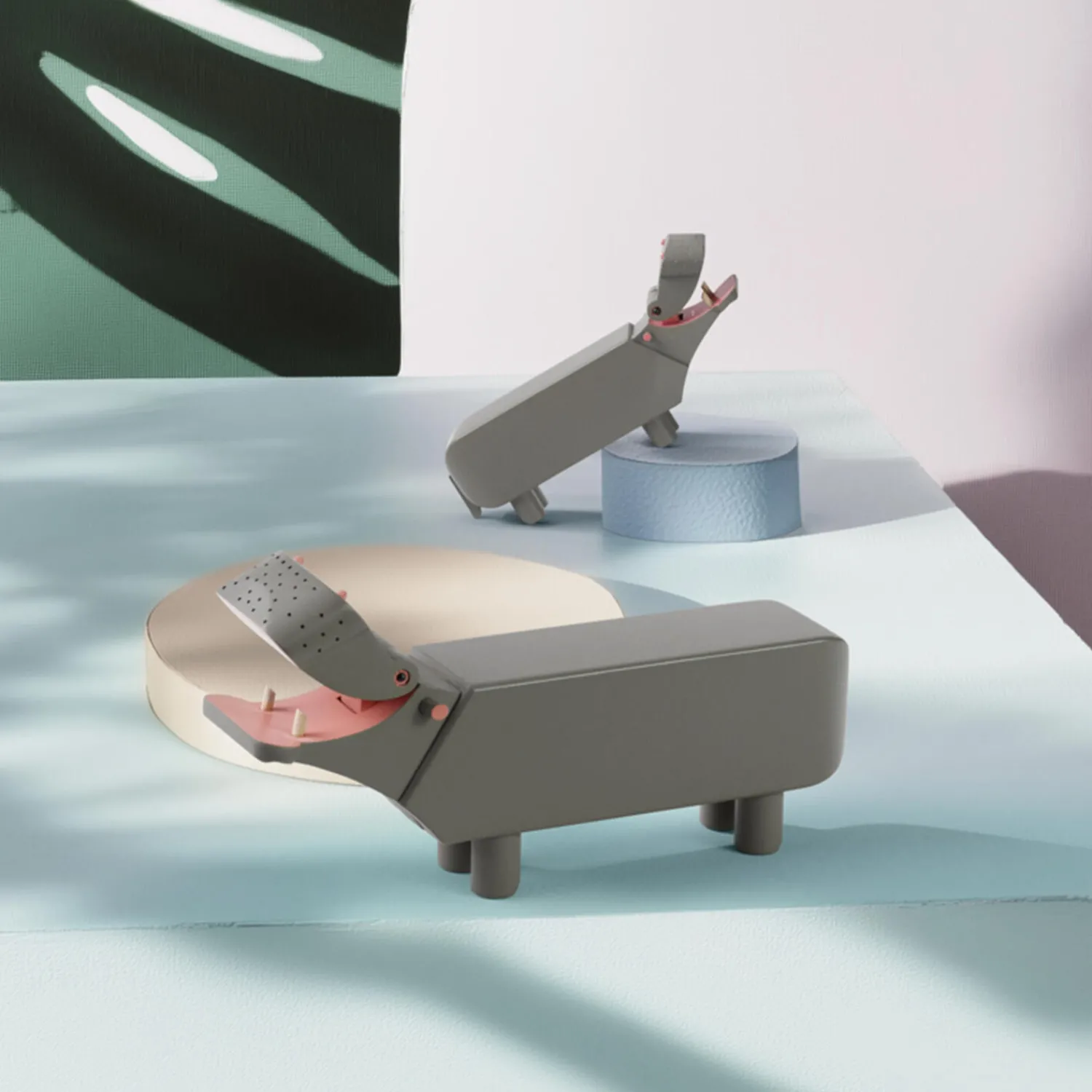 Kay Bojesen Denmark Flodhest liliput, grå