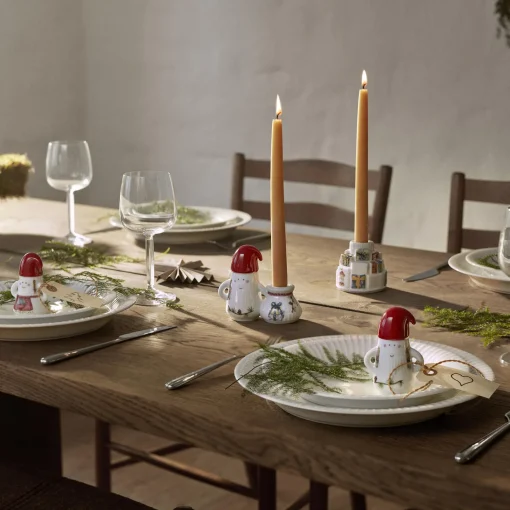 Kähler Hammershøi Christmas lysestage Nissefar