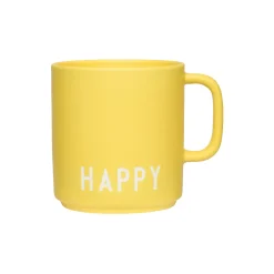 Design Letters HAPPY favoritkop med hank,
