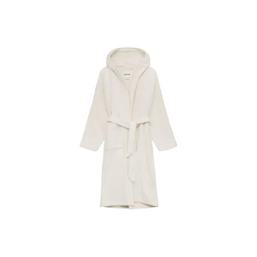 Dame Aiayu Hooded Bathrobe Terry, pure ecru