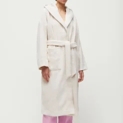 Dame Aiayu Hooded Bathrobe Terry, pure ecru