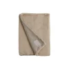 Lexington Hotel Faux Fur Blanket, lt beige