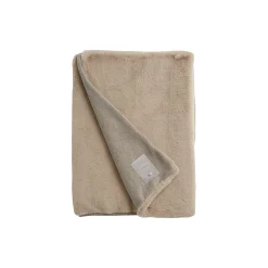 Lexington Hotel Faux Fur Blanket, lt beige