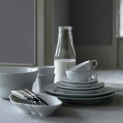 Royal Copenhagen Hvid Riflet tallerken Ø 27 cm