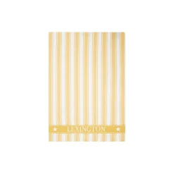 Lexington Icons Cotton Twill Waffle Striped viskestykke, yellow/white