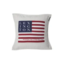 Lexington Icons Logo Art & Crafts pudebetræk, beige/white