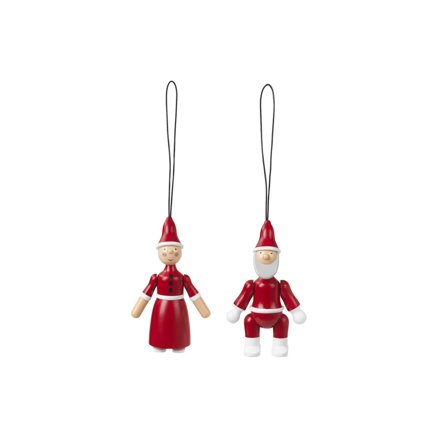 Kay Bojesen Denmark Julemand og nissemor, rød/hvid