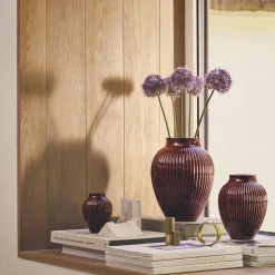 Knabstrup Keramik Knabstrup vase ripple, berry