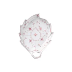 Royal Copenhagen Koral Musselmalet Halvblonde fad bladformet 23 cm