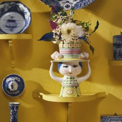 Bjørn Wiinblad Lady with Hat vase, grøn