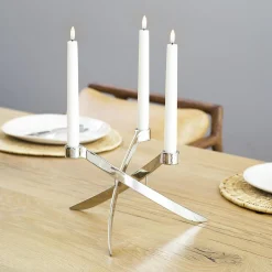 Uyuni Lighting LightArch Standard Taper Candleholder 3 pcs, chrome