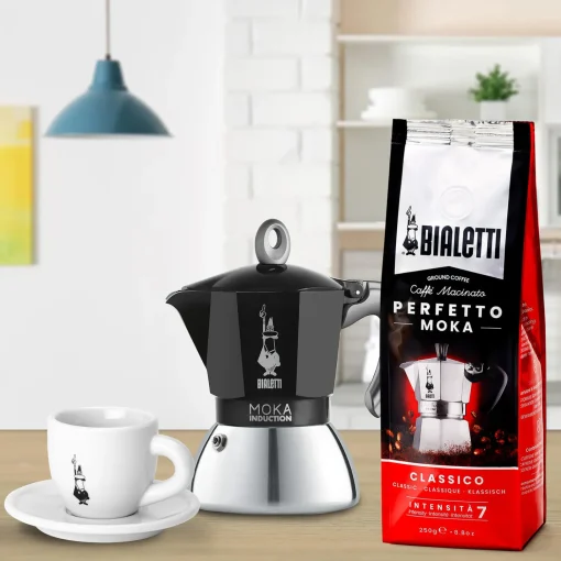 Bialetti Moka espressokande til induktion, 6 kopper