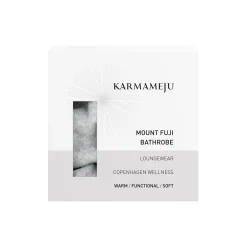Dame Karmameju MOUNT FUJI fleece bathrobe, light grey