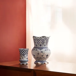 Royal Copenhagen Musselmalet Helblonde vase 11 cm