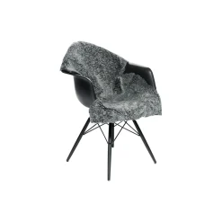 NATURES Collection New zealandsk curly lammeskind, grafit