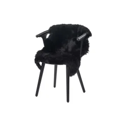 NATURES Collection Newzealandsk Premium langhåret lammeskind, black