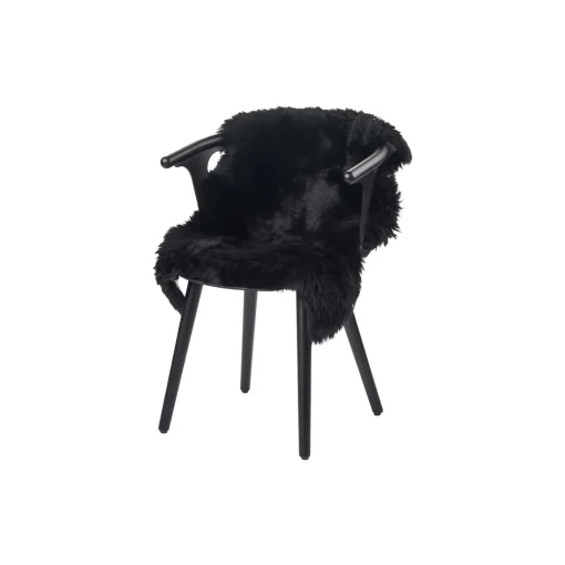 NATURES Collection Newzealandsk Premium langhåret lammeskind, black