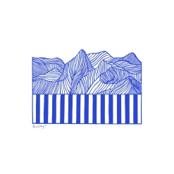 Peléton Papercut 04, blue
