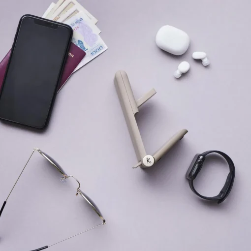 Kreafunk reCHARGE + trådløs powerbank, ivory sand