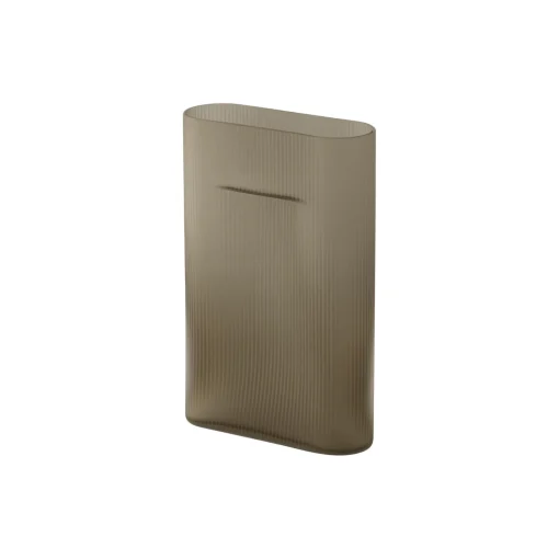 Muuto Ridge Vase, /frosted glass