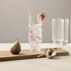 Ferm Living Ripple Long Drink Glasses 4 pcs