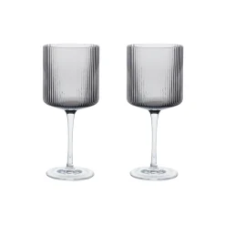 Ferm Living Ripple Rødvinsglas 2 stk.,