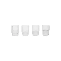 Ferm Living Ripple Small Glasses 4 pcs
