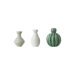 Dottir Nordic Design Samsurium Minibell vasesæt, green